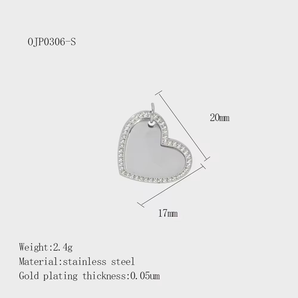 HEART ENGRAVABLE NECKLACE