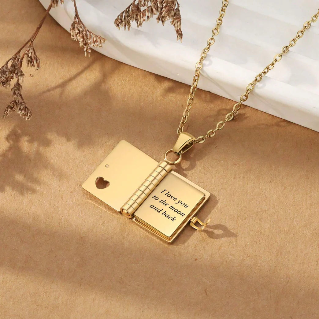 DEAR DIARY NECKLACE (ENGRAVABLE)