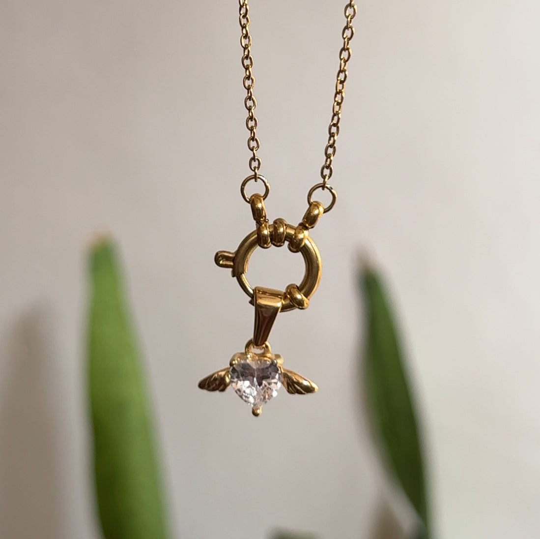 WING HEART CHARM
